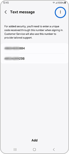 Tap on Settings (3 dots) in the top-right corner