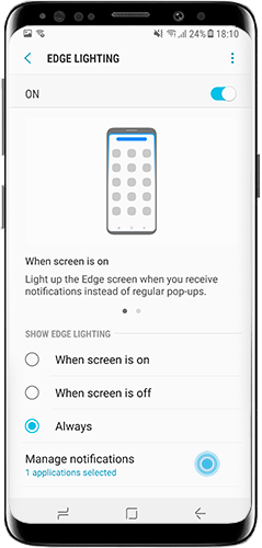 Tap manage notifications