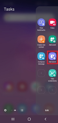 Tap the feature you want to use
