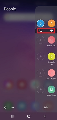 Tap the icon that you want to use