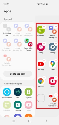 You can change the position of your apps by dragging them to a new position