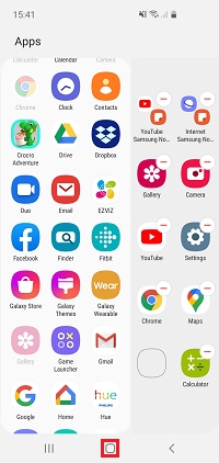 Tap the home button