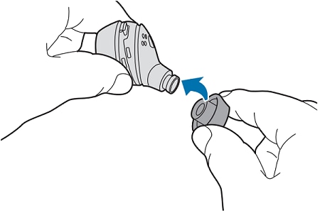 Changing the earbud tips