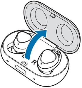 Open the charging case
