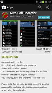 How do I record a call on my Samsung Galaxy S III?