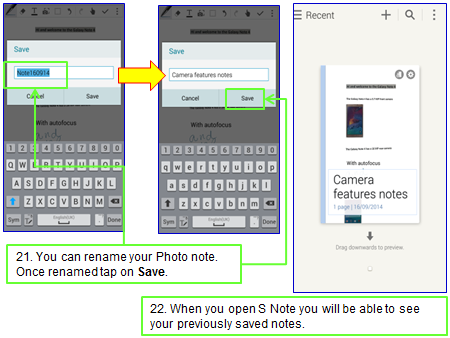 How do I use the Photo Note feature on my Samsung Galaxy Note Edge?