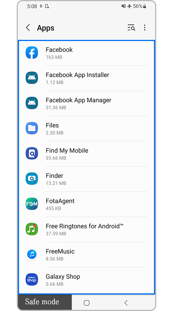 Identify unknown or malicious apps