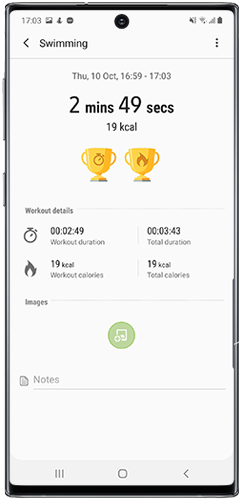 Tap Images or Notes to add details