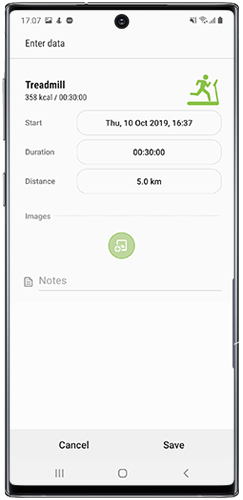 Complete workout details