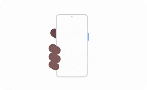 Animated graphic of a person making SOS call with a Galaxy device.