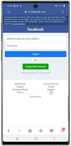 Go to www.facebook.com