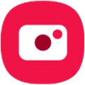 Tap the camera app on the cover display