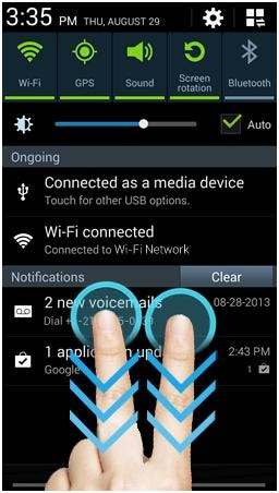 What is the Notification Panel and how do I use it on my Samsung Galaxy Note 3?