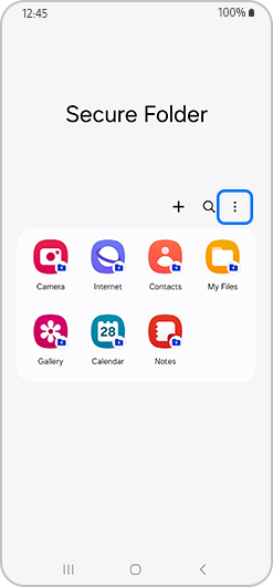 More options icon highlighted
