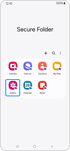 Gallery option highlighted