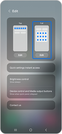 Edit option highlighted
