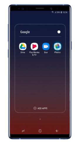 Go to Google folder in the apps menu and tap Photos