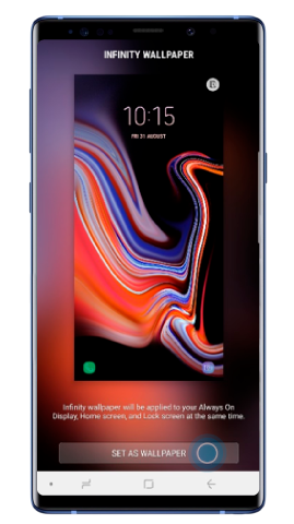 Tap Set as wallpaper