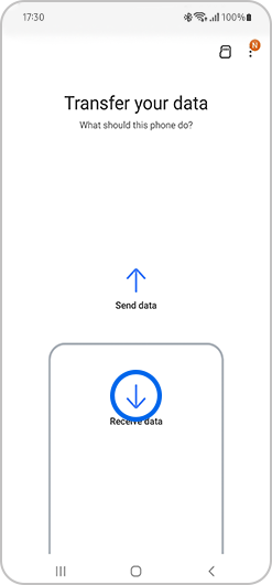 Receive data selected in Smart Switch