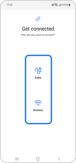 Cable or wireless selection in Smart Switch