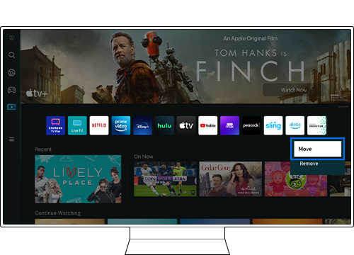 Step 2 Select Move from the Options menu