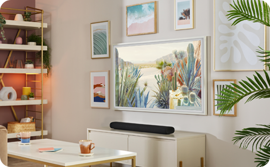 The Frame TV displaying a piece of artwork from the Art Store.