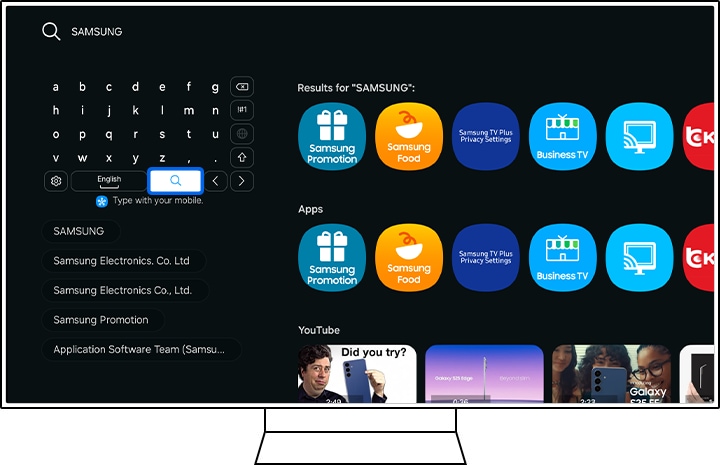 Select Search icon