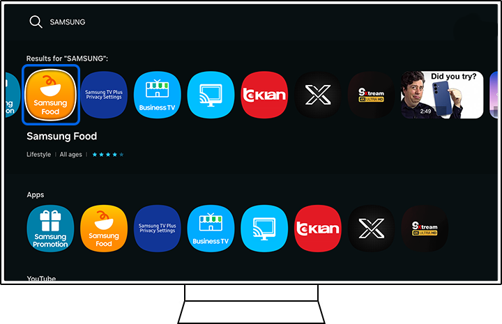 Select app