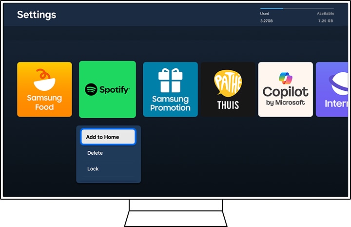 Select Add to Home