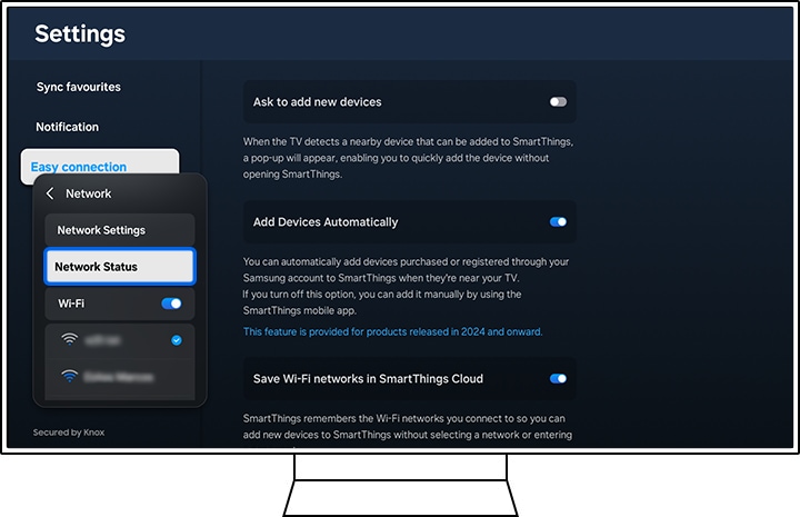 Select Network Status