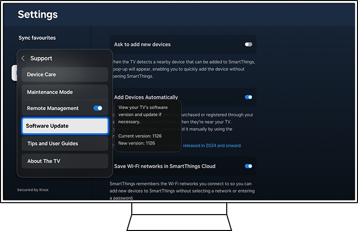 Select Software Update