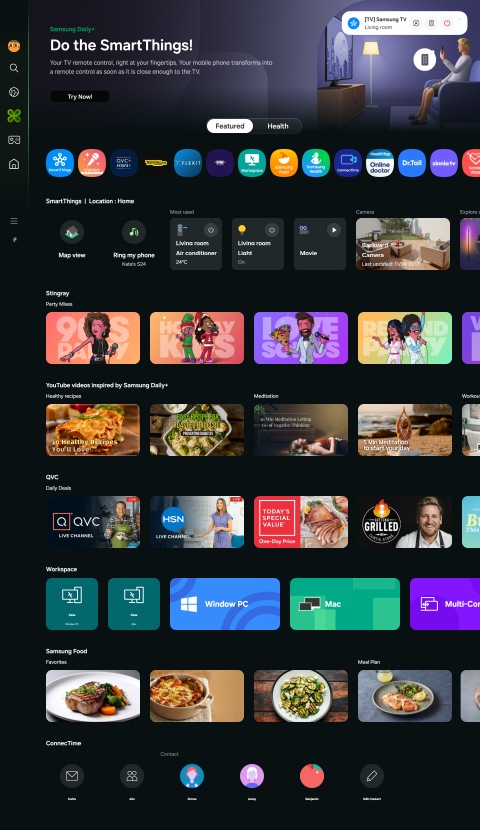 Samsung Daily+ Home screen displayed.