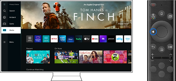 the sidebar on Smart Hub