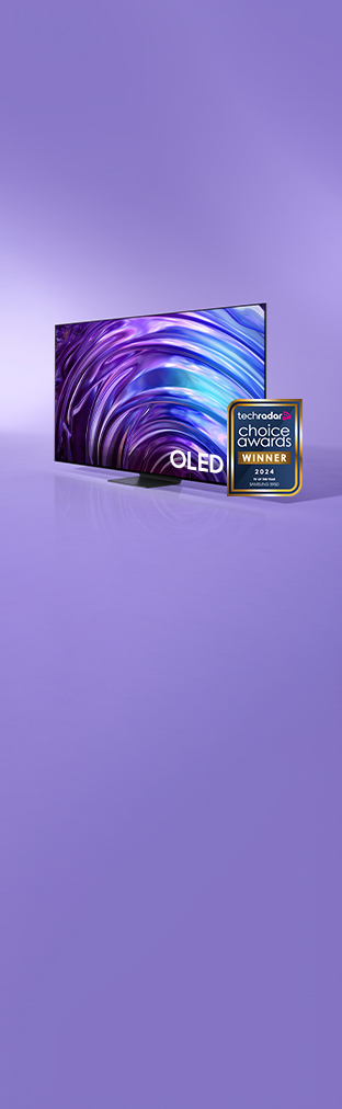 Samsung OLED TV is shown with grand prize TechRadar Choice Awards 2024.