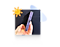 A hand holding a smartphone