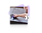 A man positioning a smartphone on a table