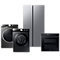 A variety of home appliances are shown