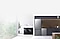 A range of Samsung home appliances are shown in a kitchen