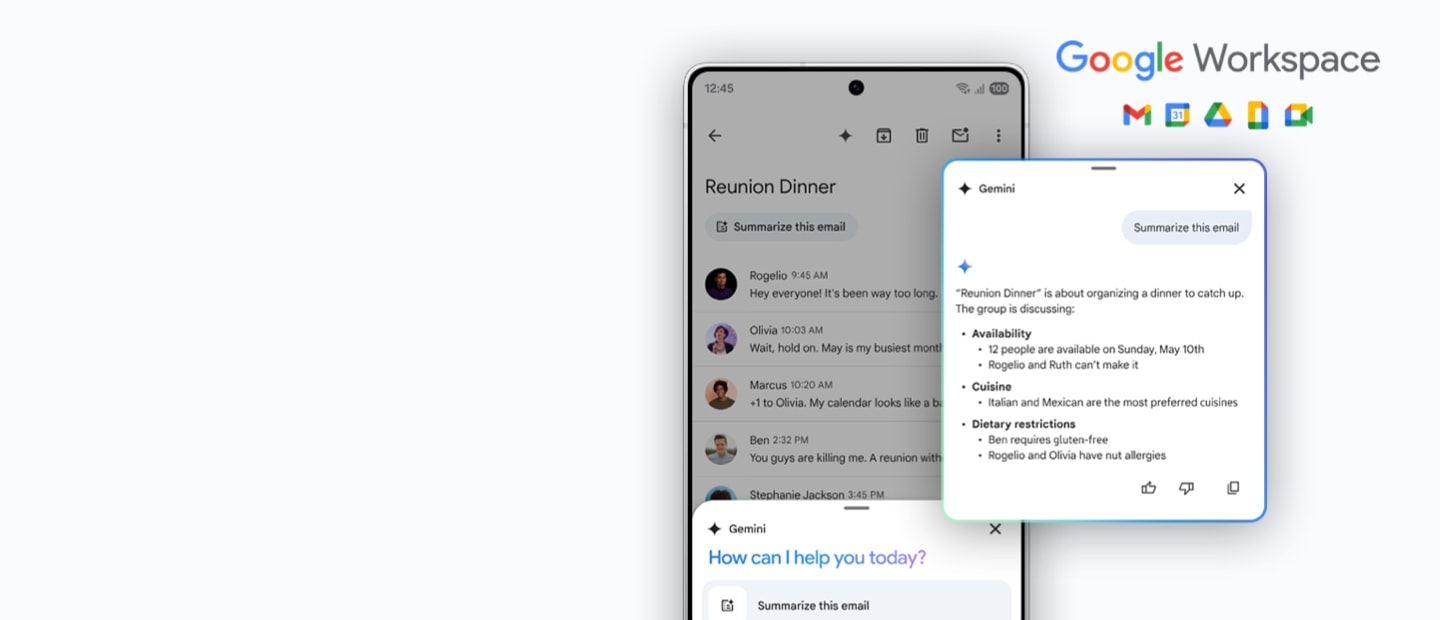 Google Workspace for Galaxy S25 Series