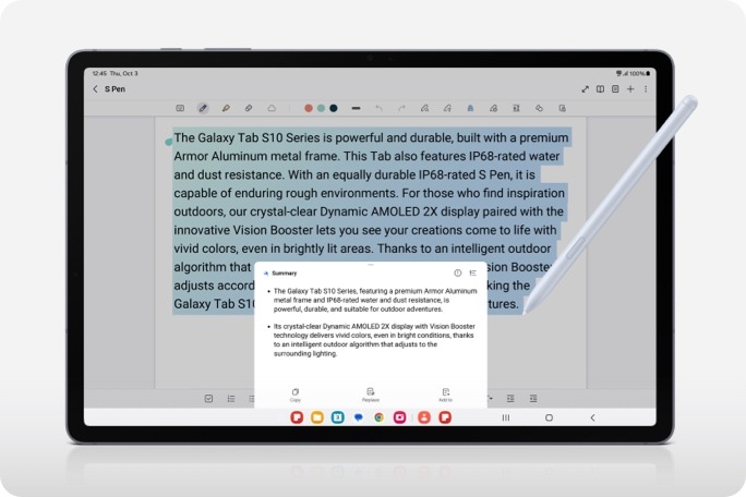 Note Assist makes a long story short