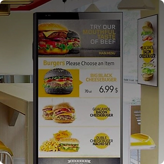Digital signage in the QSR industry