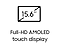 Full-HD AMOLED touch display