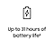 Up to 31 hours of battery life¹