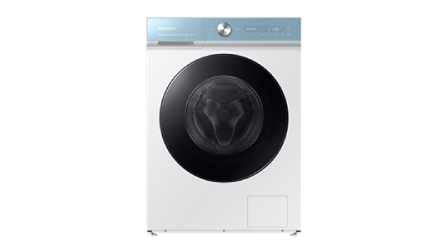 A Bespoke Washer AI with a Blue panel in White color