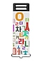 Front view of a white Hangul phone strap with Hangul branding.