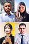 A collage of four young leaders from Generation 17.