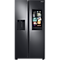 Charcoal 27.3 cu. Ft. side-by-side Family Hub smart fridge