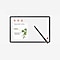 An S Pen and horizontal Galaxy Tab S7 with its screen depicting handwritten S Pen notes on top of plant care tips.