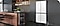 Counter depth refrigerator in modern kitchen