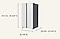 Samsung Bespoke Side-by-Side Refrigerator in Stainless Steel with dimensions